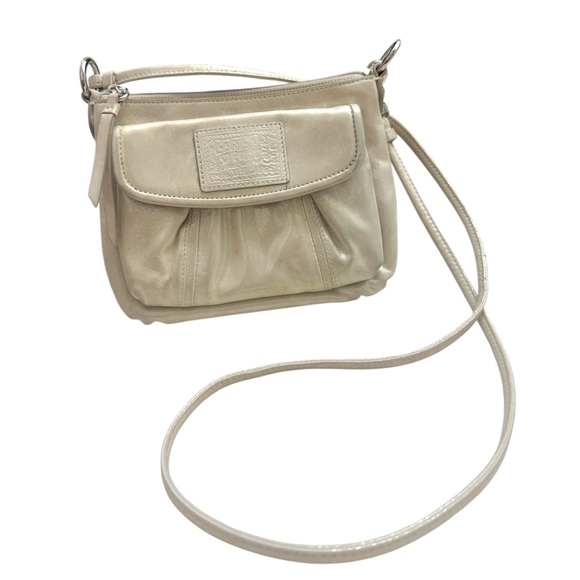 Coach Handbags - Coach Poppy Cream Tone with Shimmer Crossbody Bag